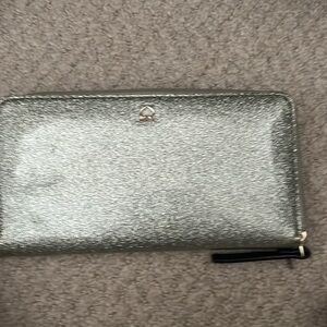 Silver, sparkle Kaye Spade full size wallet.